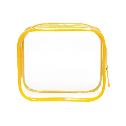 4pcs Durable PVC Cosmetic Bags Easy to Clean Multiple Sizes and Colours 9 Shades - 4pcs-White V528-WASH-BAG-4PCS-WHITE-464050