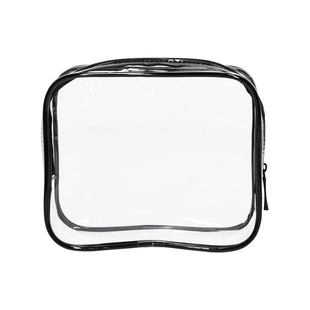 4pcs Durable PVC Cosmetic Bags Easy to Clean Multiple Sizes and Colours 9 Shades - 4pcs-White V528-WASH-BAG-4PCS-WHITE-464050