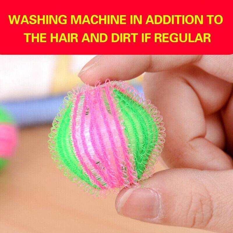 6PCS Reusable Laundry Hair Removal Balls for Lint Fluff Pet Hair Cleaning 3.5cm V528-WASHBALL-6PCS-736905