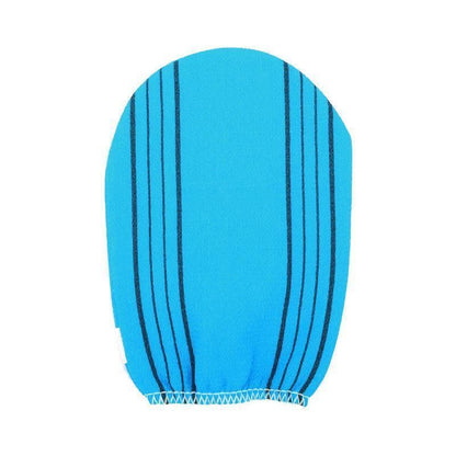 Fiber Cleaner Bath Glove Exfoliating Towel Body Rub Shower Scrub Glove Washcloth - Blue V528-WASHCLOTH-BLUE-418526