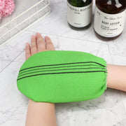 Fiber Cleaner Bath Glove Exfoliating Towel Body Rub Shower Scrub Glove Washcloth - Green V528-WASHCLOTH-GREEN-409667
