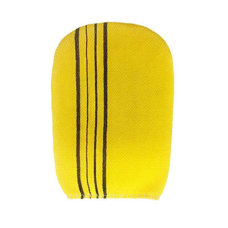 Fiber Cleaner Bath Glove Exfoliating Towel Body Rub Shower Scrub Glove Washcloth - Yellow V528-WASHCLOTH-YELLOW-746418