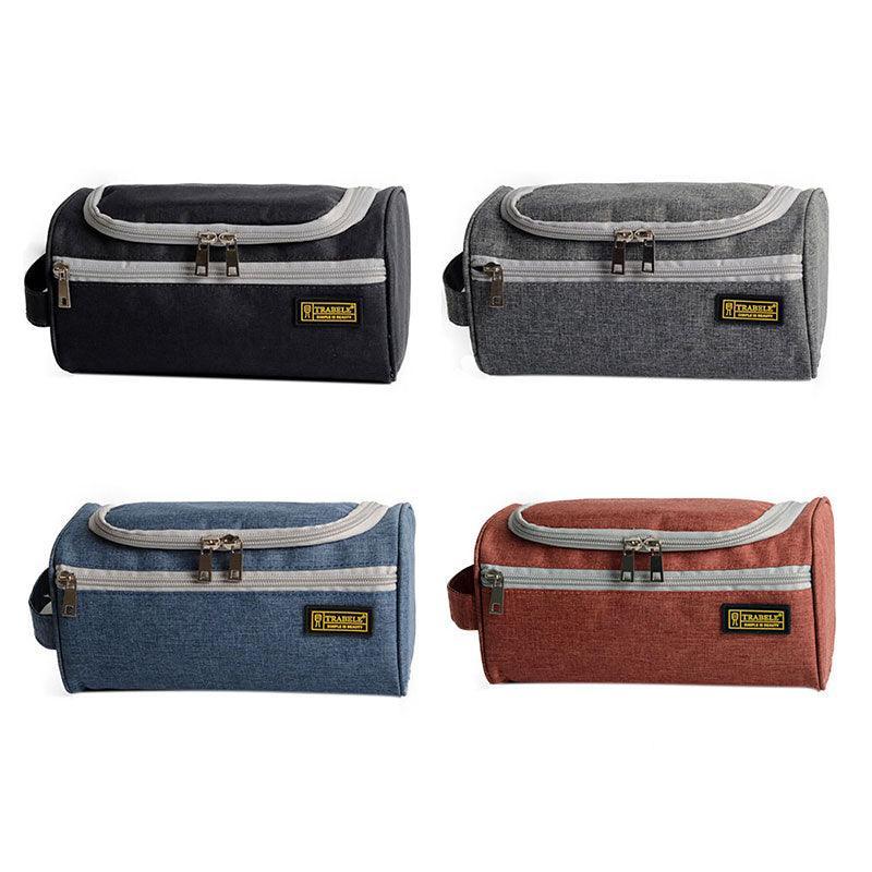 Large Capacity Men Travel Toiletry Kit Wash Bag Waterproof Cosmetic Bags Holder - Grey V528-WASHGARGLEBAG-GREY-19595