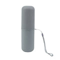 Travel Toothbrush and Toothpaste Holder Portable Bathroom Storage Box Case Cover - Grey V528-WASHING-CUP-GREY-992171