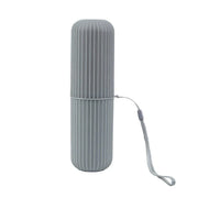 Travel Toothbrush and Toothpaste Holder Portable Bathroom Storage Box Case Cover - Grey V528-WASHING-CUP-GREY-992171