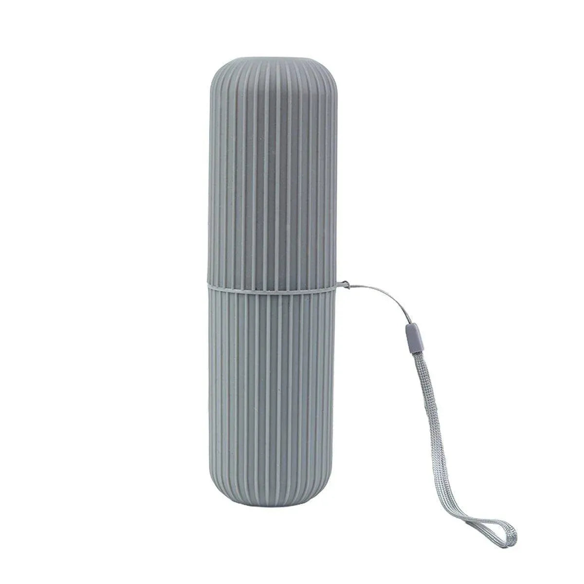 Travel Toothbrush and Toothpaste Holder Portable Bathroom Storage Box Case Cover - Grey V528-WASHING-CUP-GREY-992171