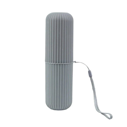 Travel Toothbrush and Toothpaste Holder Portable Bathroom Storage Box Case Cover - Grey V528-WASHING-CUP-GREY-992171