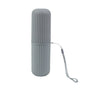 Travel Toothbrush and Toothpaste Holder Portable Bathroom Storage Box Case Cover - Grey V528-WASHING-CUP-GREY-992171