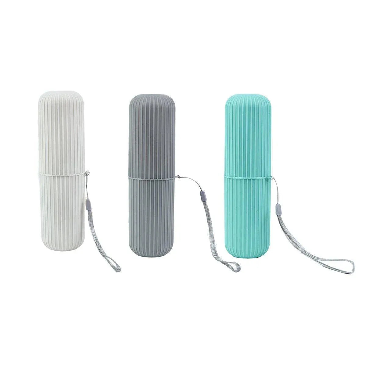 Travel Toothbrush and Toothpaste Holder Portable Bathroom Storage Box Case Cover - Green V528-WASHING-CUP-GRREN-576373