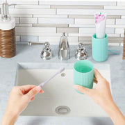 Travel Toothbrush and Toothpaste Holder Portable Bathroom Storage Box Case Cover - Green V528-WASHING-CUP-GRREN-576373