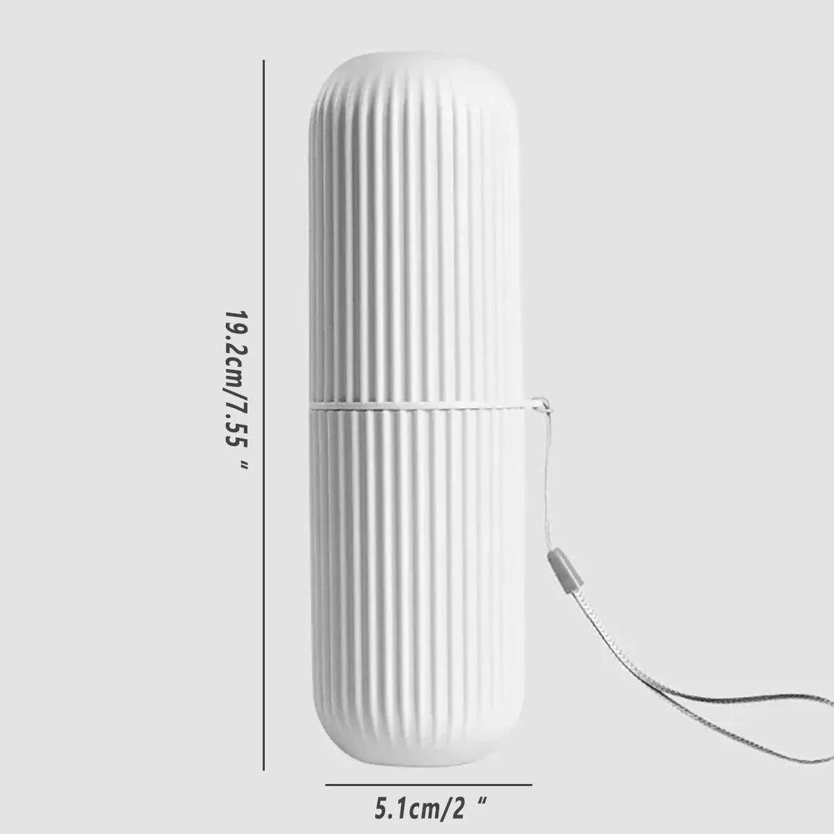 Travel Toothbrush and Toothpaste Holder Portable Bathroom Storage Box Case Cover - Green V528-WASHING-CUP-GRREN-576373