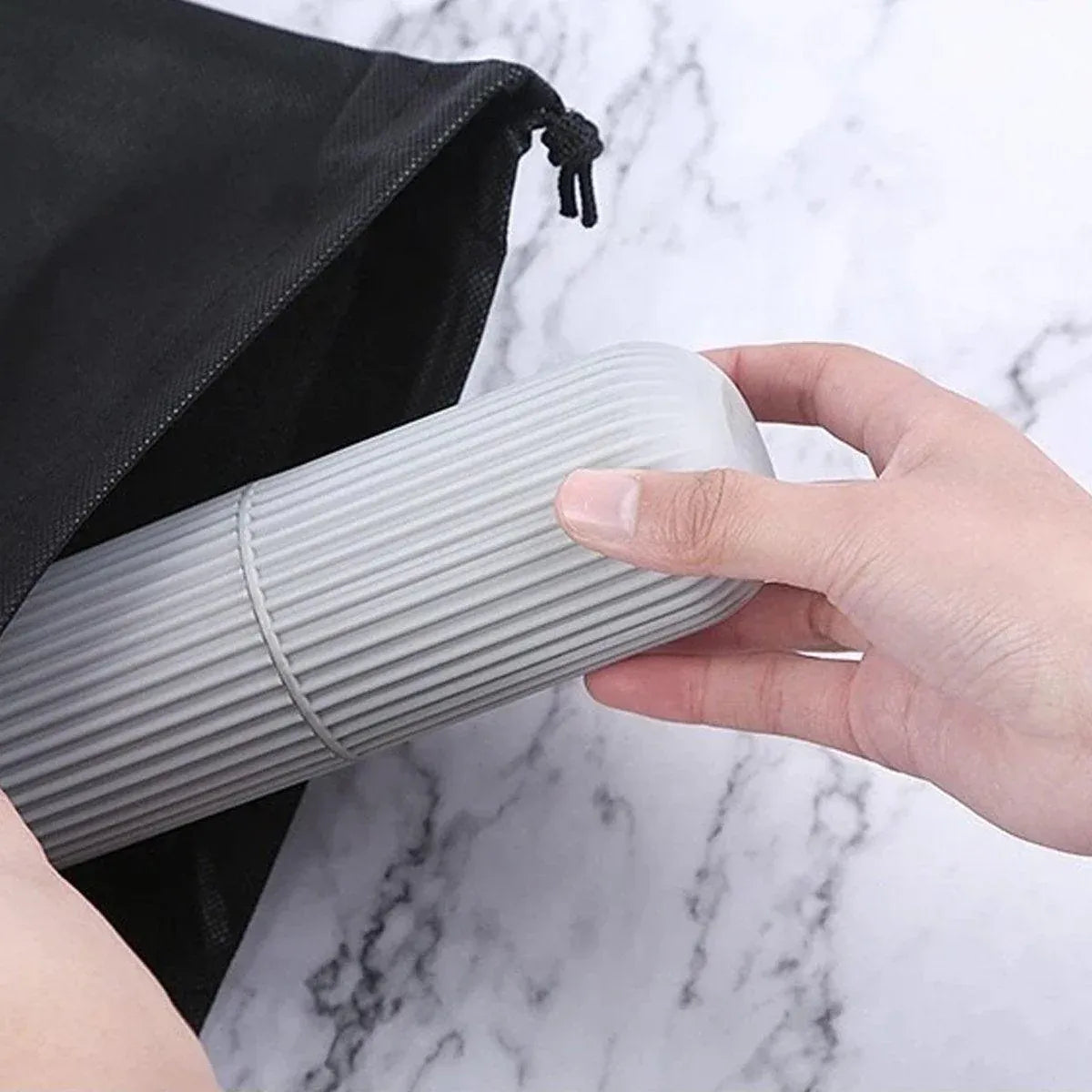 Travel Toothbrush and Toothpaste Holder Portable Bathroom Storage Box Case Cover - Green V528-WASHING-CUP-GRREN-576373