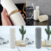 Travel Toothbrush and Toothpaste Holder Portable Bathroom Storage Box Case Cover - Green V528-WASHING-CUP-GRREN-576373