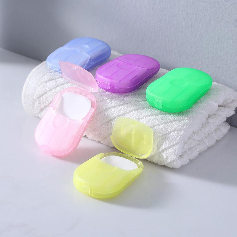 100Pcs Scented Foaming Paper Soap Portable Washing Sheets for Travel V528-WASHINGSLICE-100PCS-630970