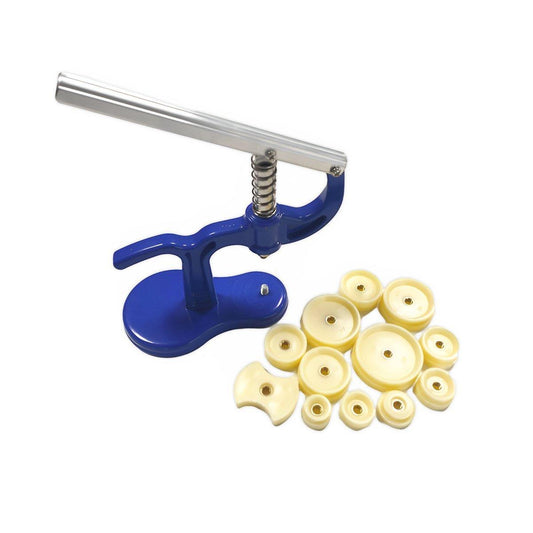 Watch Case Press 12 Dies Back Cover Closer Watchmaker Repair Tool Kit Set V528-WATCH-CAPPING-MACHINE-808543