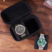 Two Card Portable Watch Organizer Box Storage Case for Watches and Straps V528-WATCH-STORAGE-2-891455