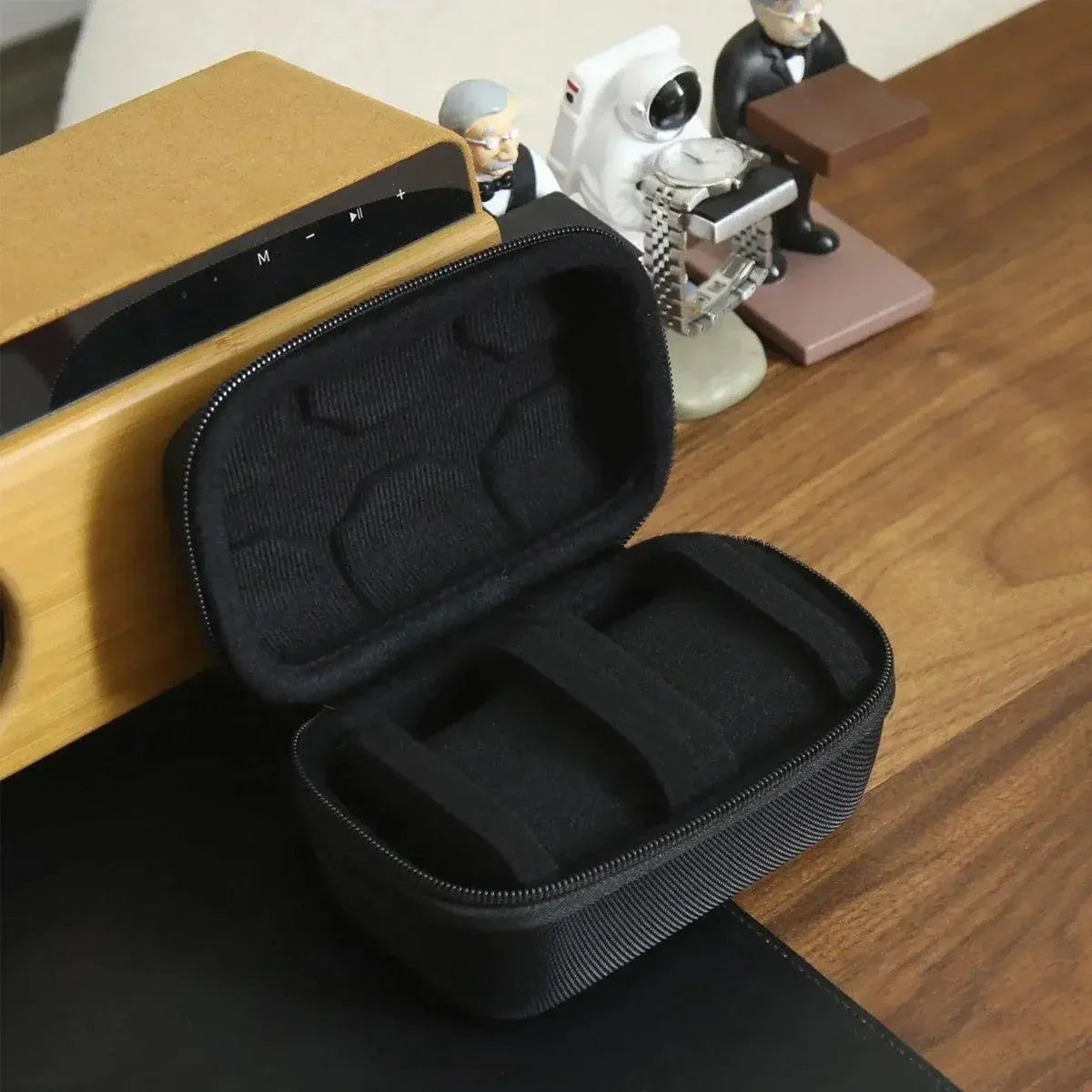 Two Card Portable Watch Organizer Box Storage Case for Watches and Straps V528-WATCH-STORAGE-2-891455