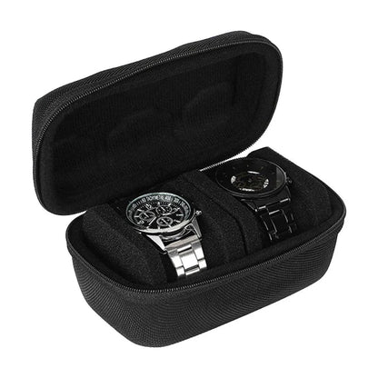 Two Card Portable Watch Organizer Box Storage Case for Watches and Straps V528-WATCH-STORAGE-2-891455