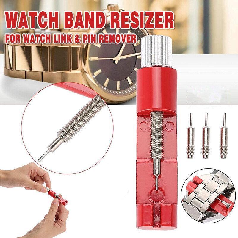 Premium Hard Tool Watch Band Link Pin Remover Adjuster Resizer Repair Tool V528-WATCHREPAIRTOOLS-RED-45366