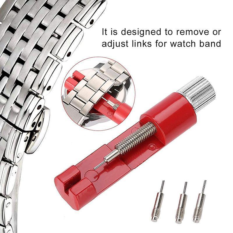 Premium Hard Tool Watch Band Link Pin Remover Adjuster Resizer Repair Tool V528-WATCHREPAIRTOOLS-RED-45366