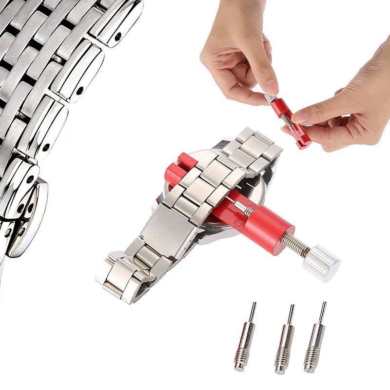 Premium Hard Tool Watch Band Link Pin Remover Adjuster Resizer Repair Tool V528-WATCHREPAIRTOOLS-RED-45366