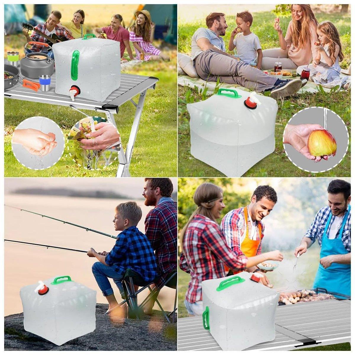 Portable Folding Water Bag Compression Bucket Outdoor Sports Cycling Equipment - 10L V528-WATER-BAG-10L-279177