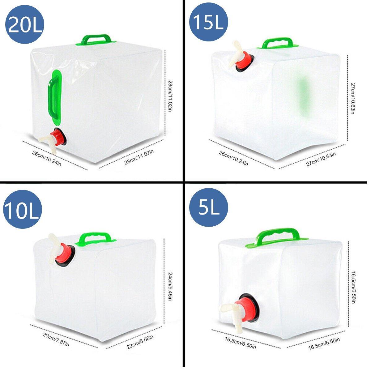 Portable Folding Water Bag Compression Bucket Outdoor Sports Cycling Equipment - 15L V528-WATER-BAG-15L-902382