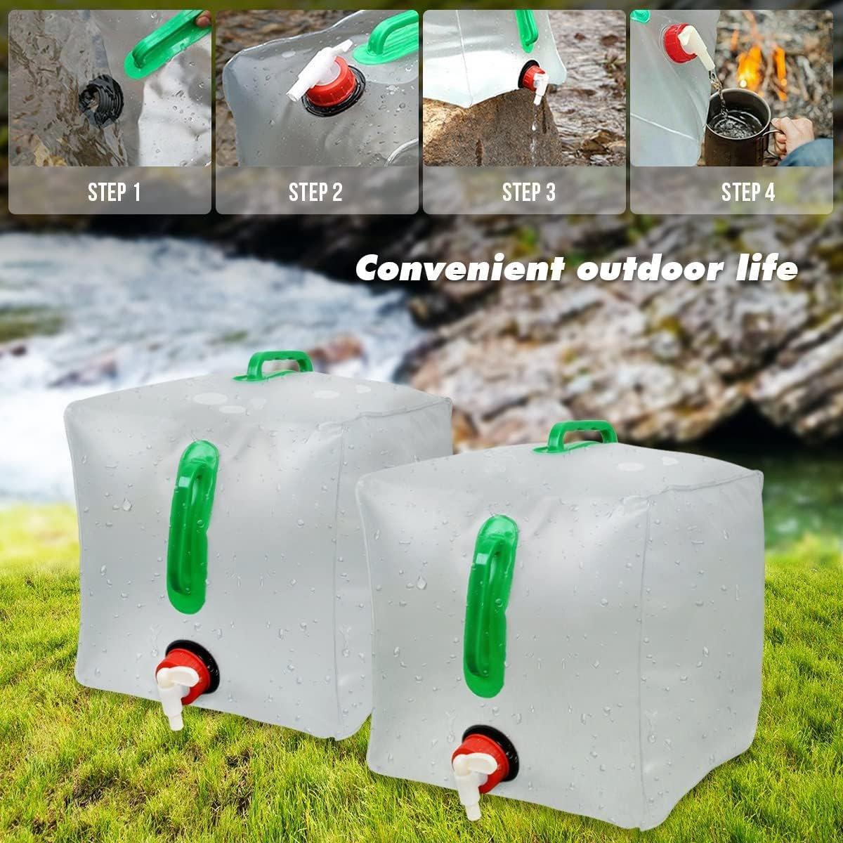 Portable Folding Water Bag Compression Bucket Outdoor Sports Cycling Equipment - 20L