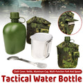 4pcs Camouflage Tactical Water Bottle Outdoor Camping Multi-functional Outdoor V528-WATER-BOTTLE-GREEN-4PCS-8010744