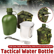 4pcs Camouflage Tactical Water Bottle Outdoor Camping Multi-functional Outdoor V528-WATER-BOTTLE-GREEN-4PCS-8010744