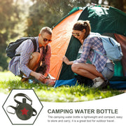 Outdoor Red Five Star Water Bottle Portable Camping Hiking Travel Water Bottle V528-WATER-BOTTLE-JUNLV-800-567679