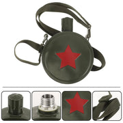 Outdoor Red Five Star Water Bottle Portable Camping Hiking Travel Water Bottle V528-WATER-BOTTLE-JUNLV-800-567679