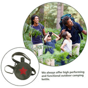 Outdoor Red Five Star Water Bottle Portable Camping Hiking Travel Water Bottle V528-WATER-BOTTLE-JUNLV-800-567679