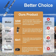 Aquarium Multi-function Water Changer Suction Pump For Tank Cleaning Fish Waste V528-WATER-EXCHANGER-058-100704