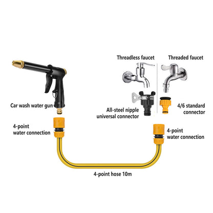 Household Car Wash Water Sprayer Garden Cleaning Nozzle for Car and Flower Watering - Cleaning Water Gun Only V528-WATER-GUN-828958