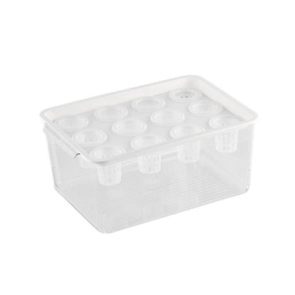 Transparent Rectangular Aquarium 12Hole Lid Portable Hydroponic Plant Fish Tank - Green V528-WATER-PLANTING-BOX-GREEN-327770
