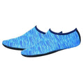 Unisex Water Shoes Slip On Aqua Socks Swim Surf Diving Yoga Exercise Reef Shoes - Blue-XXL