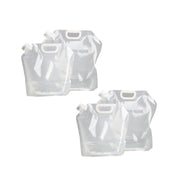 4pcs Folding Water Storage Bag Portable Bucket for Camping Hiking Outdoor Sports - Transparent V528-WATER-STORAGE-BAG-4PCS-CLEAR-656231