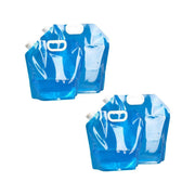 4pcs Folding Water Storage Bag Portable Bucket for Camping Hiking Outdoor Sports - Transparent V528-WATER-STORAGE-BAG-4PCS-CLEAR-656231