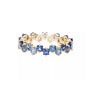 Square Design 1.2ct Simulated Diamond Women Engagement Ring Rose Gold Plated - Water Blue-Size 6 V528-WATERBLUE-6-379072