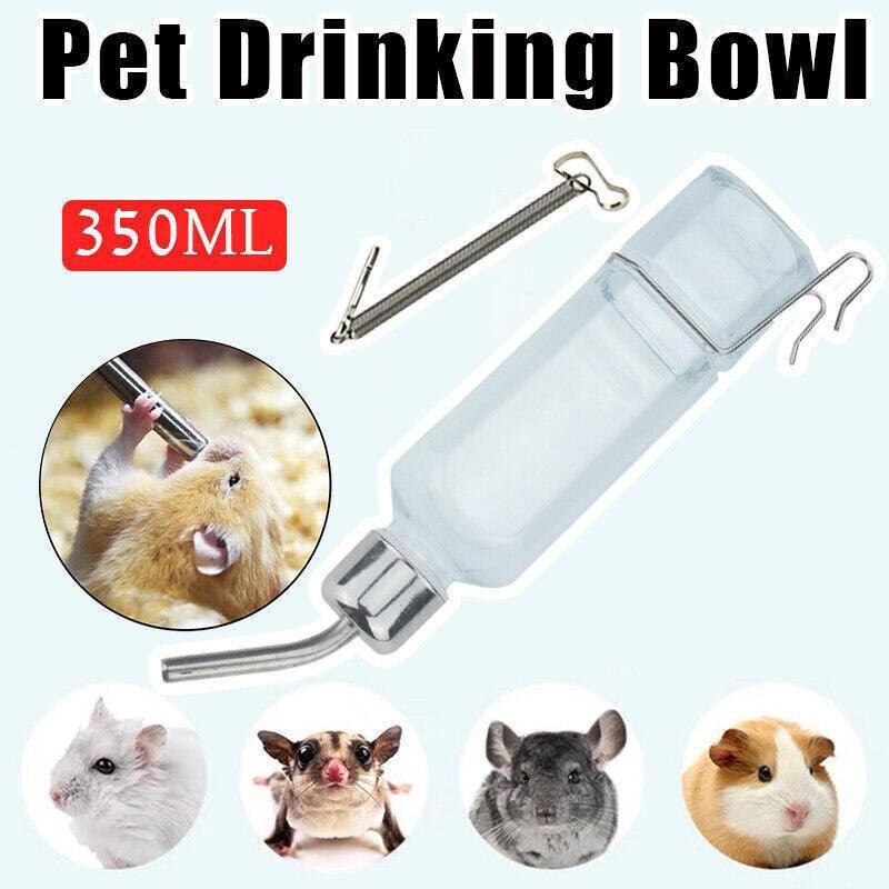350ml Hanging Water Bottle for Small Pets - Guinea Pig Rabbit Hamster Feeder V528-WATERDISPENSER-TRA350ML-16682