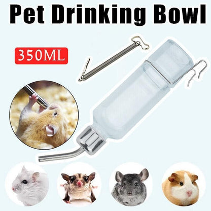 350ml Hanging Water Bottle for Small Pets - Guinea Pig Rabbit Hamster Feeder V528-WATERDISPENSER-TRA350ML-16682