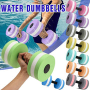 Water Dumbbell Aquatic Exercise Dumbell Water Aerobics Workouts Barbell - Grey-Pink V528-WATERDUMBBELL-GR-PINK-839153