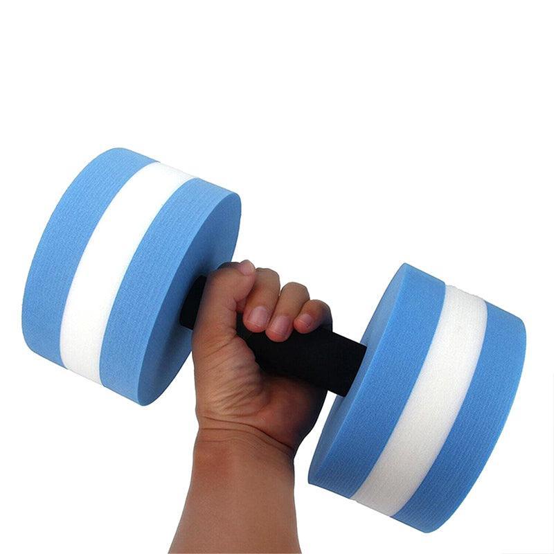 Water Dumbbell Aquatic Exercise Dumbell Water Aerobics Workouts Barbell - Grey-Pink V528-WATERDUMBBELL-GR-PINK-839153
