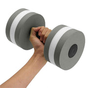 Water Dumbbell Aquatic Exercise Dumbell Water Aerobics Workouts Barbell - Grey-Pink V528-WATERDUMBBELL-GR-PINK-839153