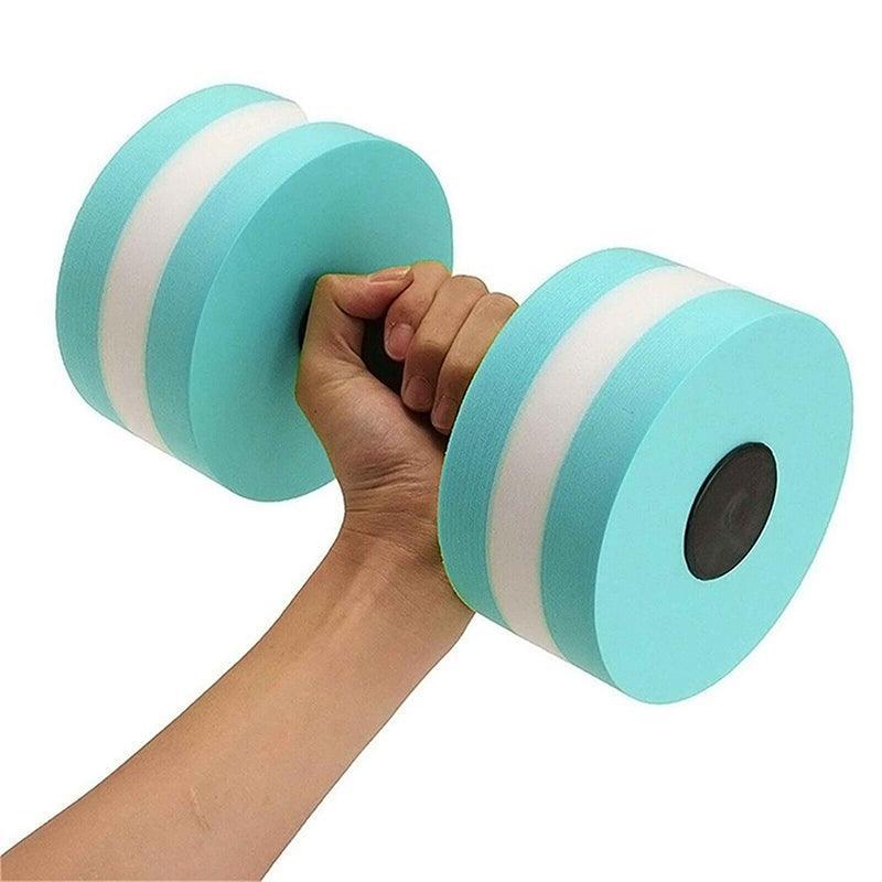 Water Dumbbell Aquatic Exercise Dumbell Water Aerobics Workouts Barbell - Grey-Pink V528-WATERDUMBBELL-GR-PINK-839153