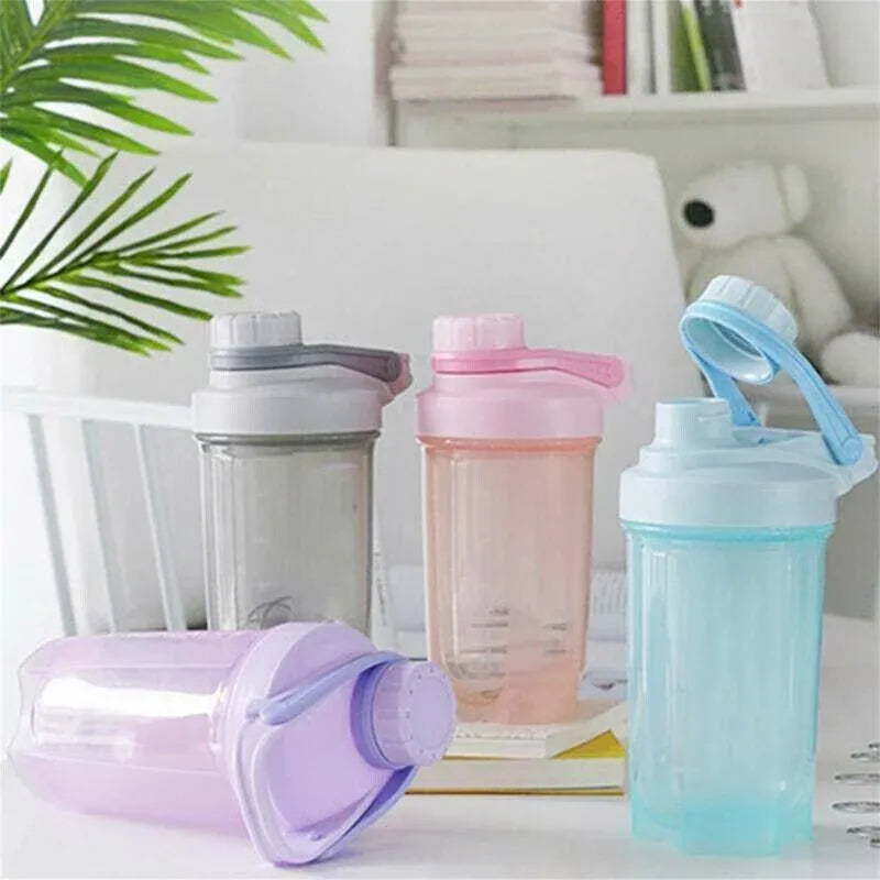 500ml Protein Powder Shake Ball Bottle Sport Mixer Shaker Mixing Drinking Cup - Pink V528-WATERGLASS-PINK-62522