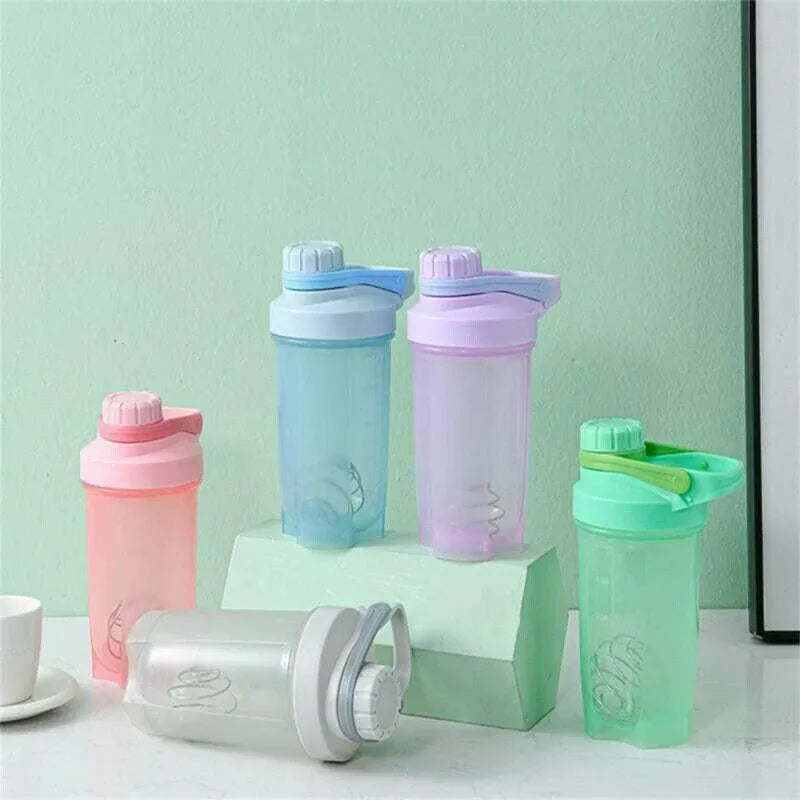 500ml Protein Powder Shake Ball Bottle Sport Mixer Shaker Mixing Drinking Cup - Pink V528-WATERGLASS-PINK-62522
