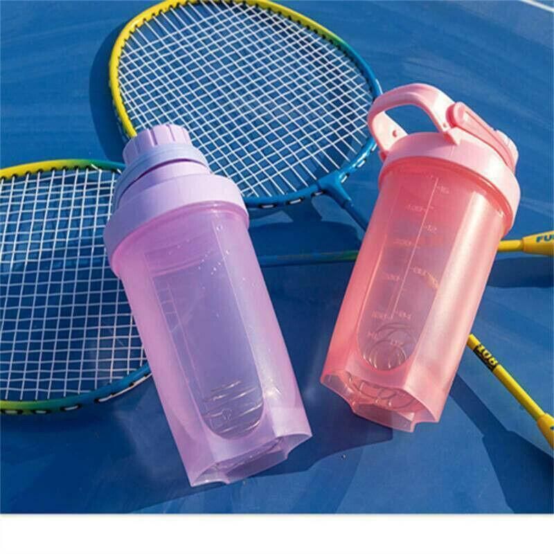 500ml Protein Powder Shake Ball Bottle Sport Mixer Shaker Mixing Drinking Cup - Purple V528-WATERGLASS-PURPLE-41331