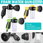 Washing Nozzle Plant Pet Hose 8-Mode Garden Car Water Foam Sprayer Soap Dispenser - Black V528-WATERING-CAN-BLACK-796022